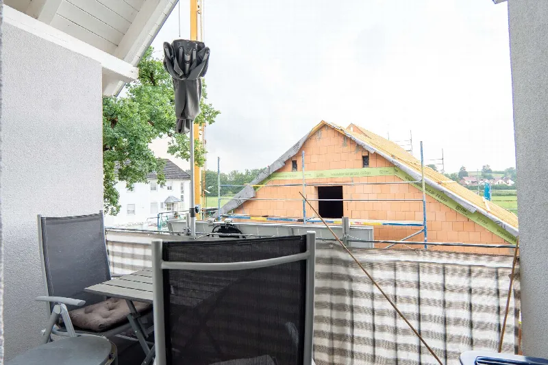 Blick vom Balkon in Aresing