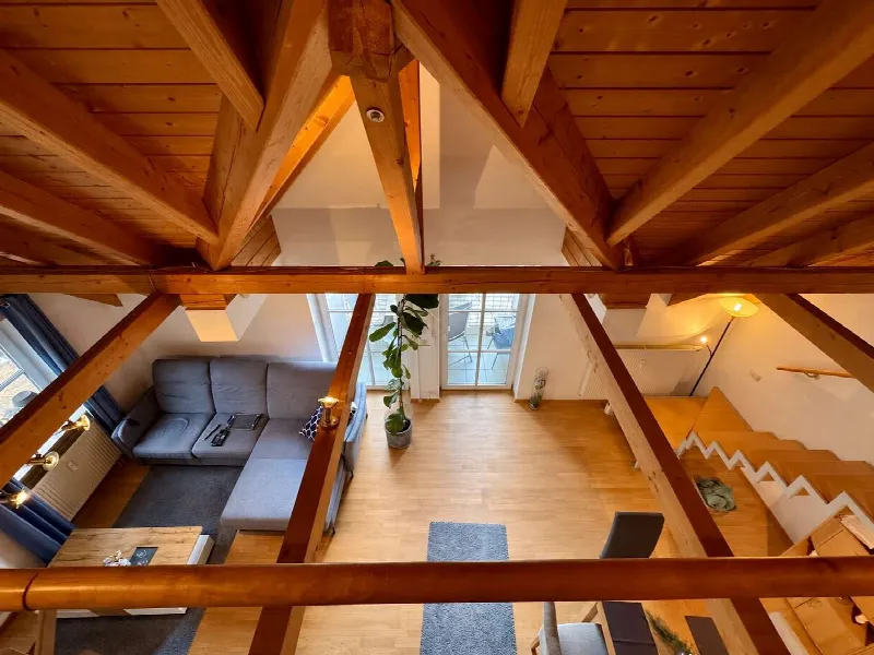 Blick Galerie Wohnbereich in Aresing